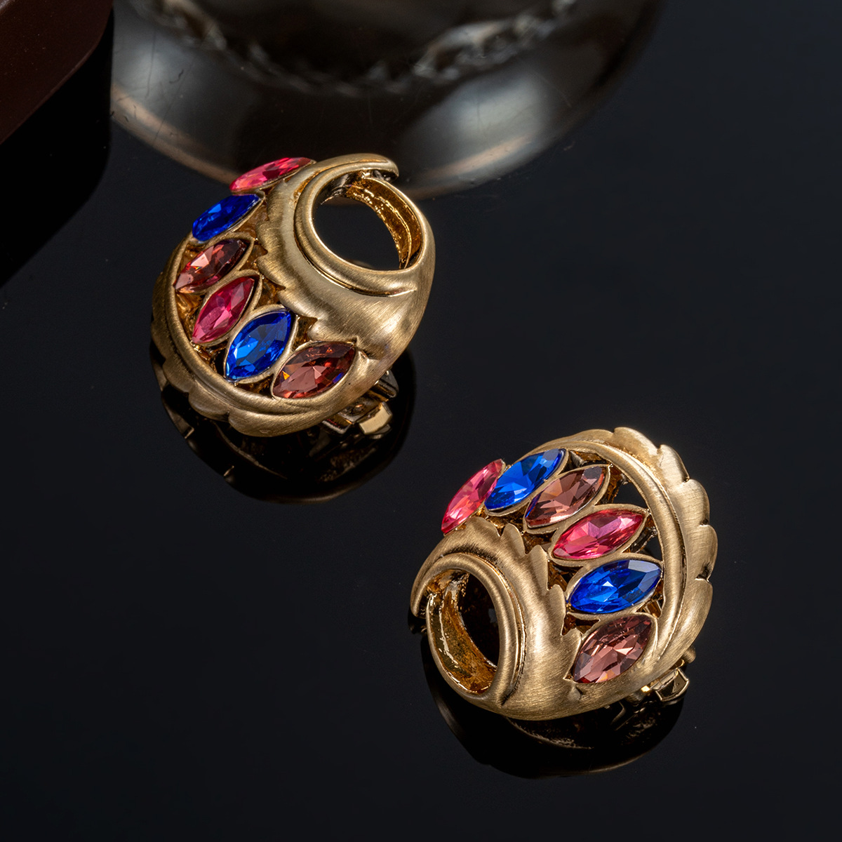 Blue Clip On Earrings for Women