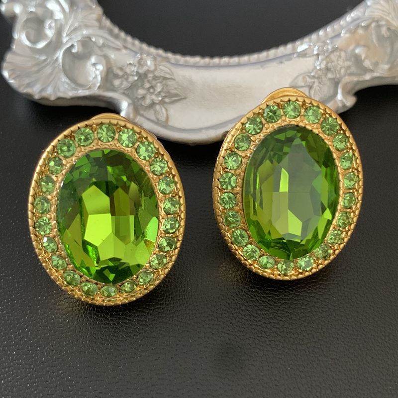 Vintage rhinestone earrings