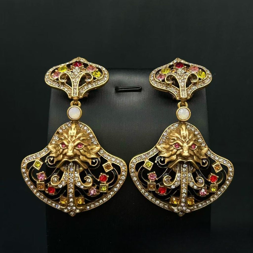 black earrings