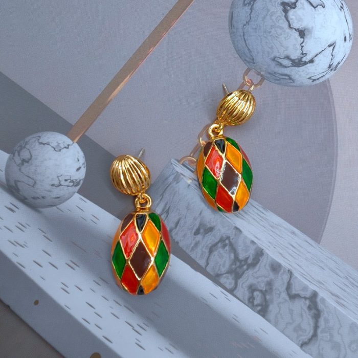 statement stud earrings