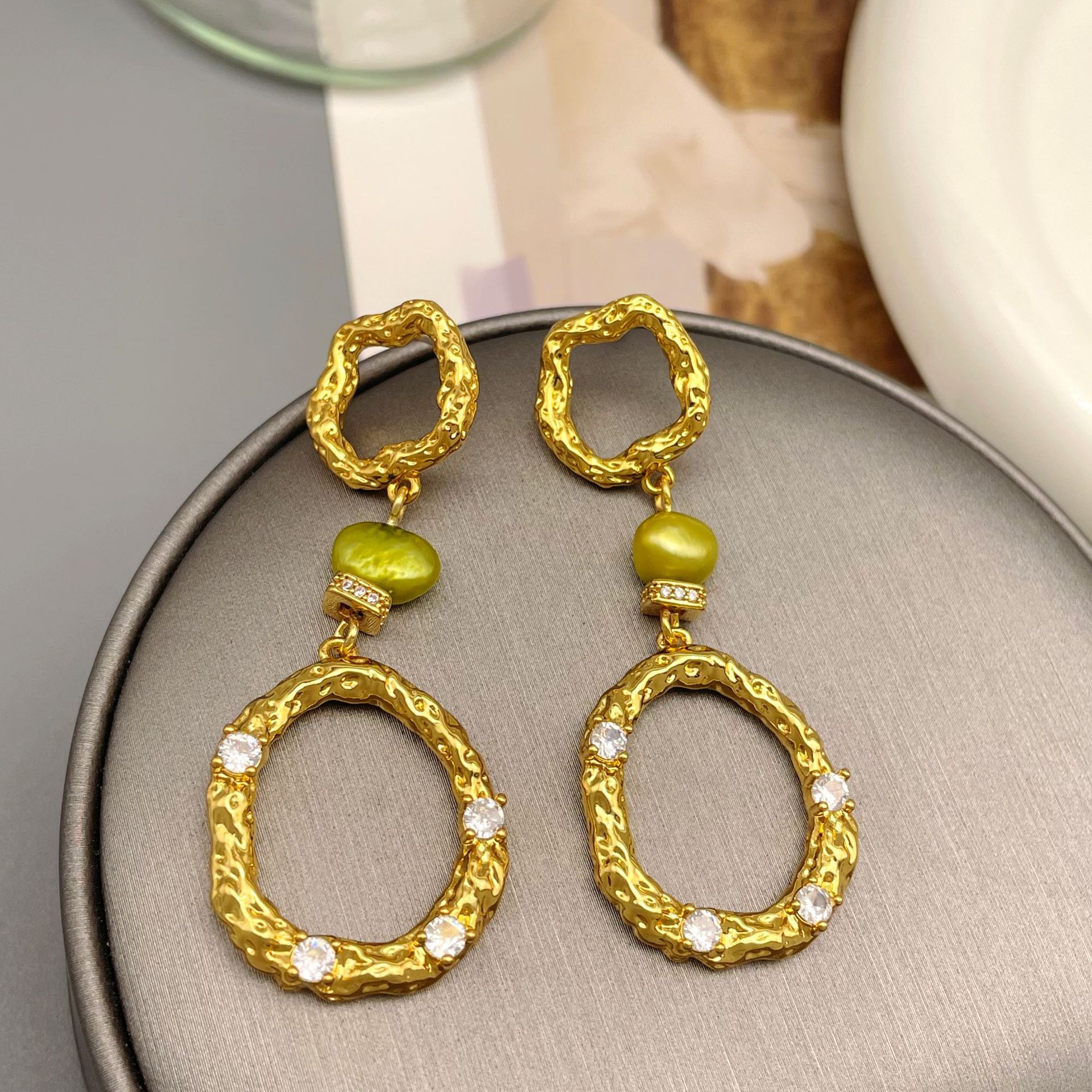 Rhinestone Dangle Earrings