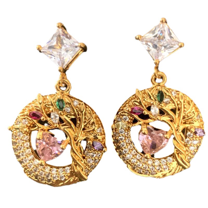 Rhinestone Dangle Earrings