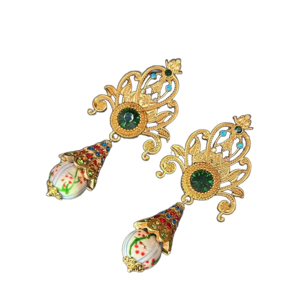 Green Earrings