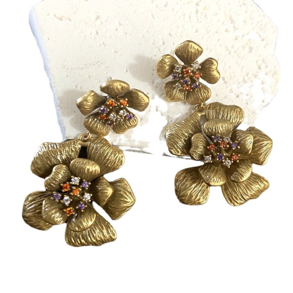 brass earrings