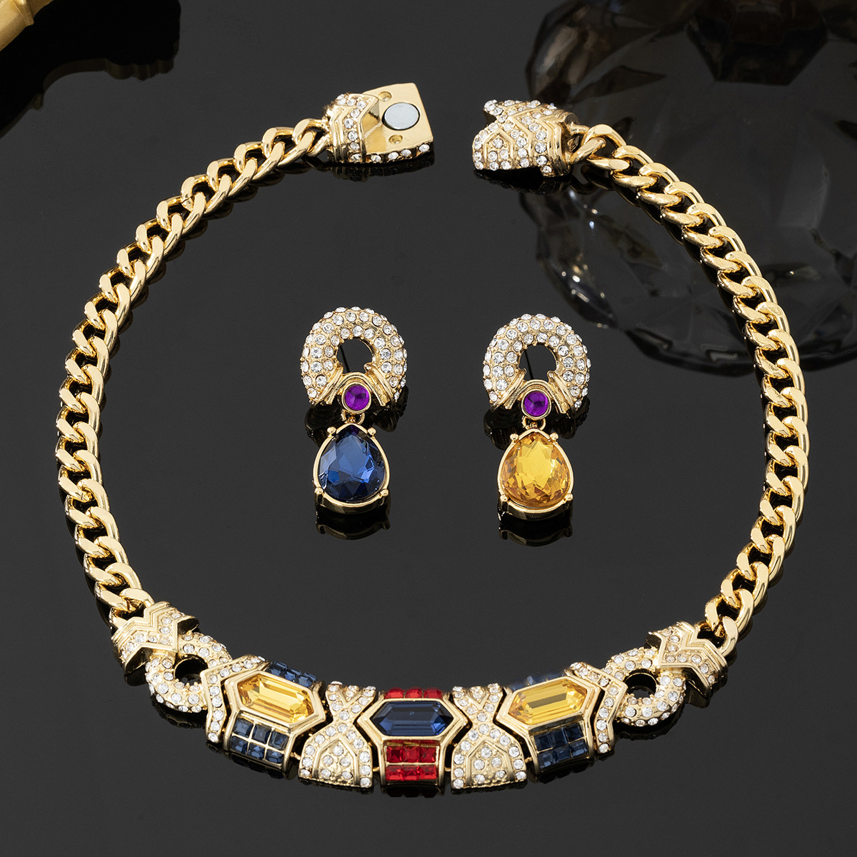 jewel tone ornament set