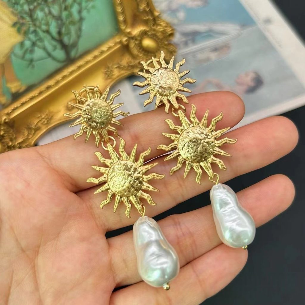 pearl teardrop earrings