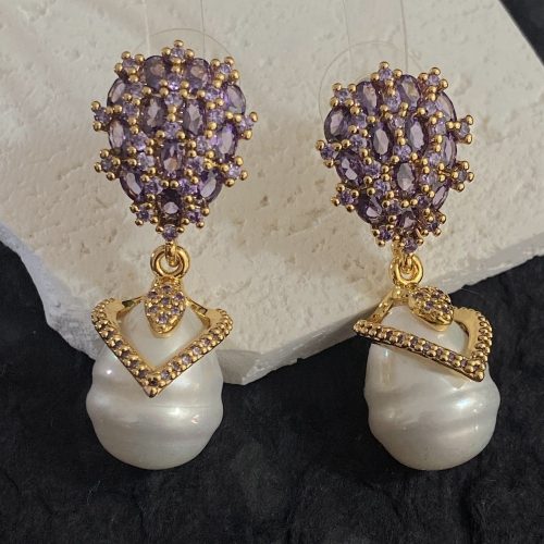 vintage rhinestone earrings