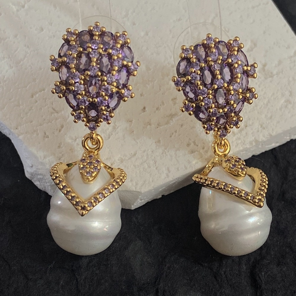 vintage rhinestone earrings