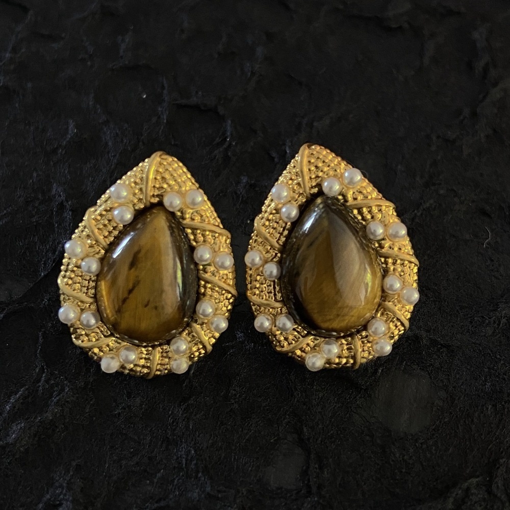 yellow gold earrings