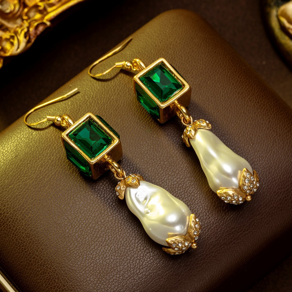 Baroque Pearl Statement Earrings